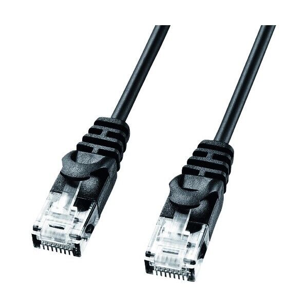 カテゴリ6極細LANケーブル LA-SL6-02BK 1点