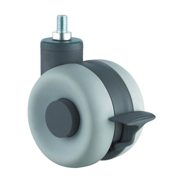 デザイン双輪キャスター Laia 自在ストッパー付