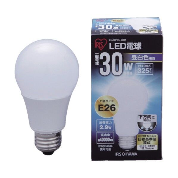 ＬＥＤ電球Ｅ２６３２５ｌｍ昼白色（１個入）