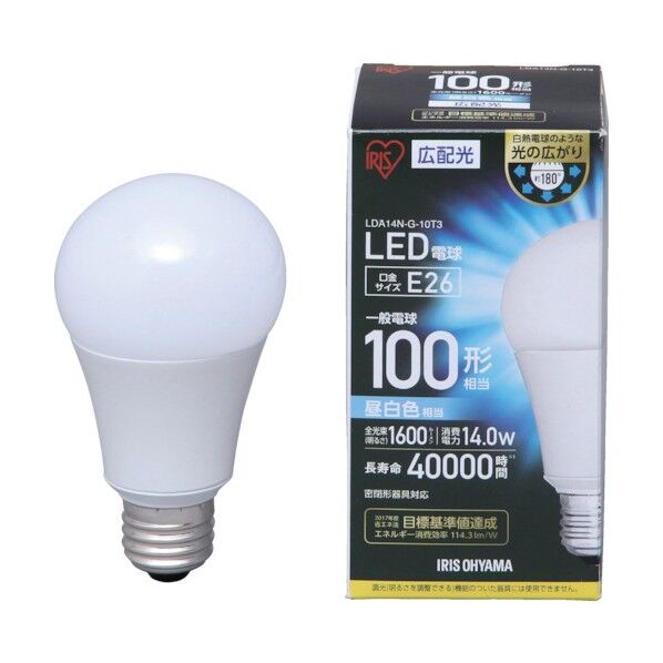 LED電球 広配光 昼白色 100形相当(1600lm) LDA14N-G-10T3 1