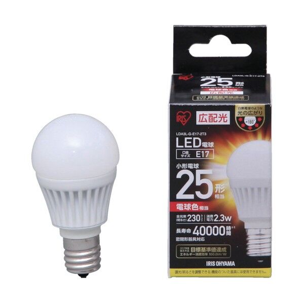 LED電球小形広配光電球色25形相当(230lm) LDA3L-G-E17-2T3 1