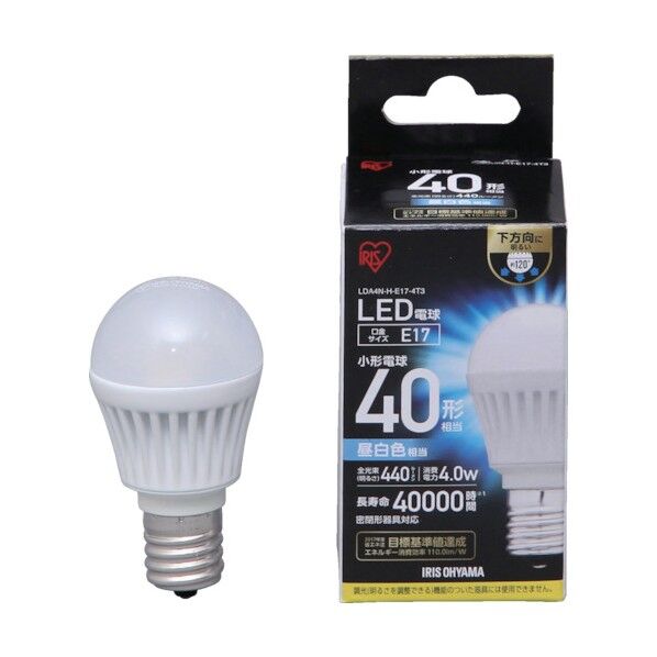 ＬＥＤ電球小形昼白色４０形相当（４４０ｌｍ） LDA4N-H-E17-4T3 1