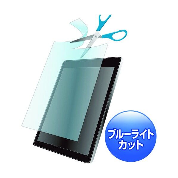 10.1型対応フリーカットタイプブルーライトカット液晶保護指 LCD-101WBCF 1点