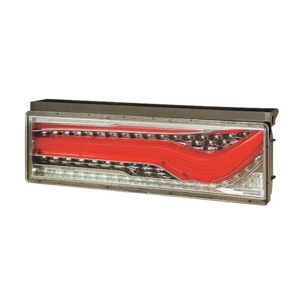 右 レッドVer 歌舞伎デザイン トラック用オールLEDリアコンビネーションランプ LEDRCL-24RSK 1点