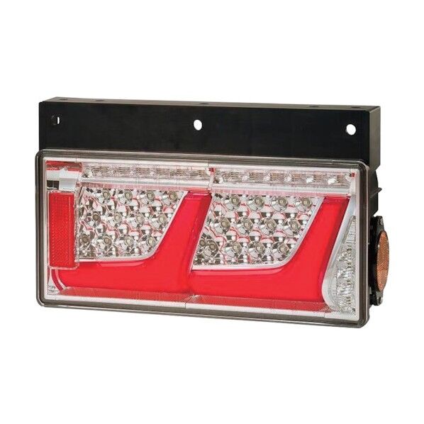 左 レッドVer シーケンシャルターン トラック用オールLEDリアコンビネーションランプ 2連タイプ LEDRCL-24L2S 1点