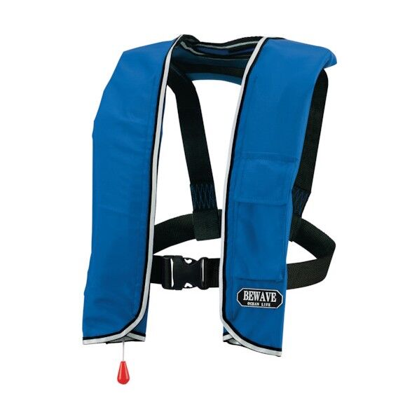 手動膨張式ショルダータイプ 小型船舶用ライフジャケット ブルー TYPE A LG-3-BL 1点