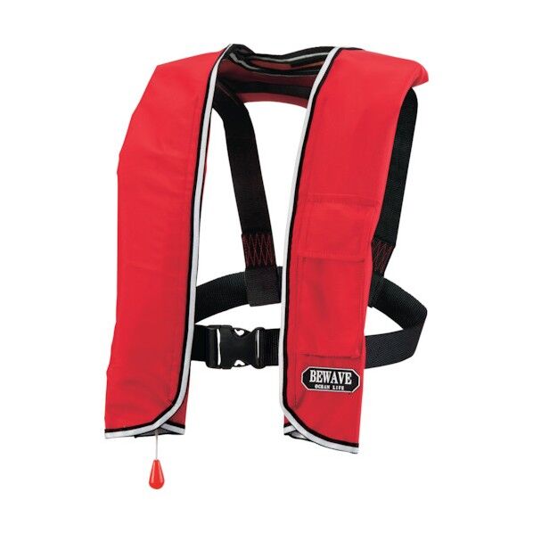 手動膨張式ショルダータイプ 小型船舶用ライフジャケット レッド TYPE A LG-3-RD 1点