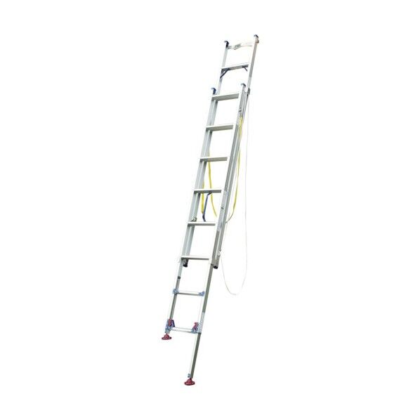 脚アジャスト式2連はしごLGW型電柱支え・巻付ベルト付属4.2~4.6m LGW-44GD 1点