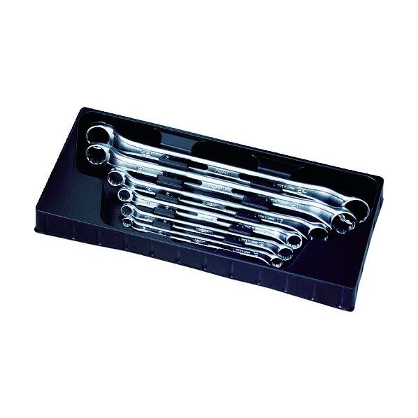 ライツールオフセット両口めがねレンチセット6本組