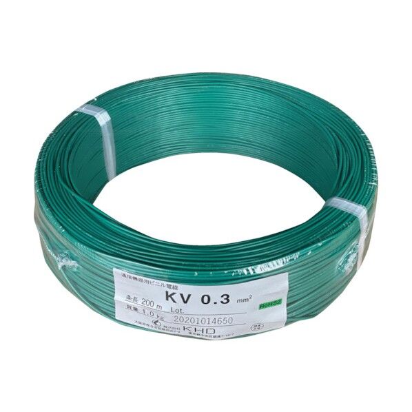 KV0.3 緑 200m KV0.3SQ-10-200M 1点