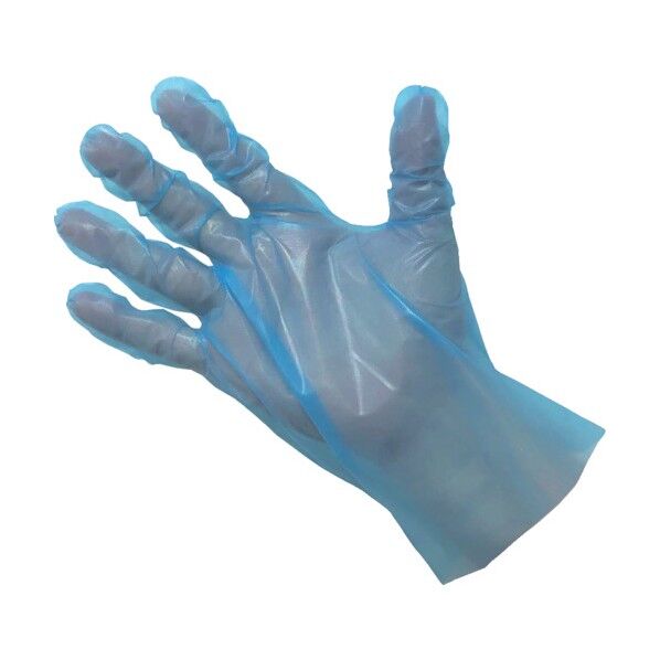 ポリエチ指絞り手袋ブルー袋L LPE0140SE-BPL 200枚