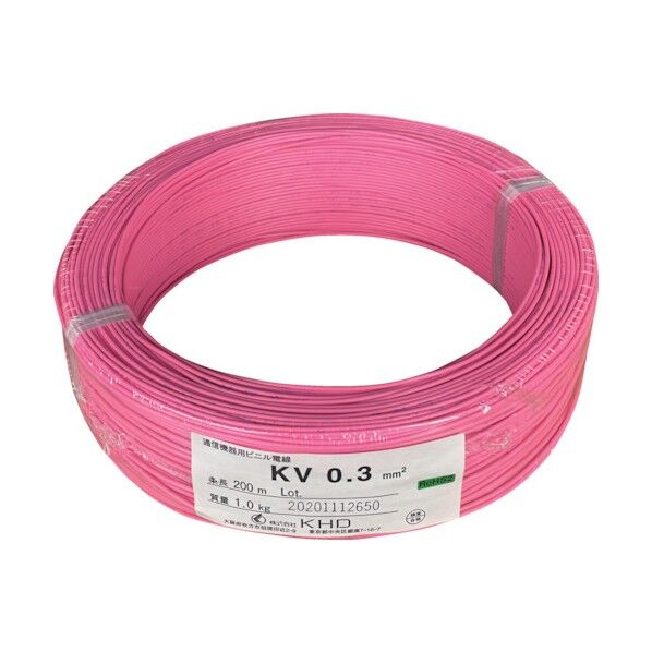 KV0.3 桃 200m KV0.3SQ-12-200M 1点