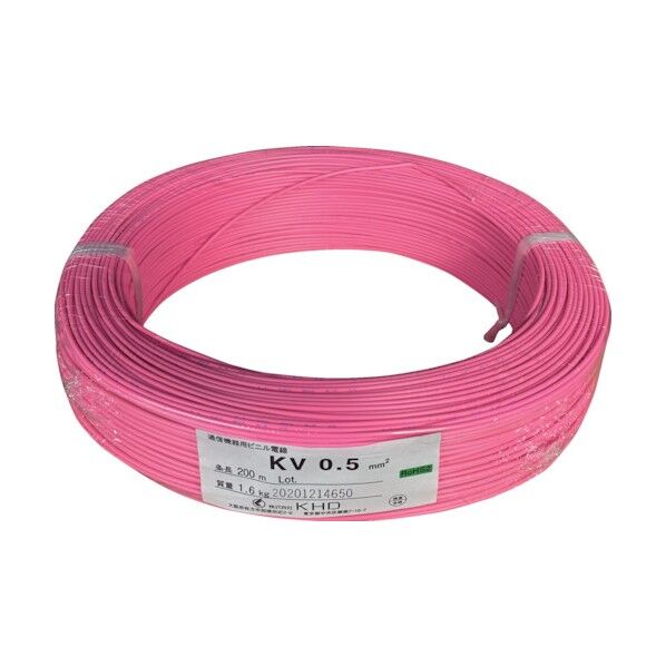 KV0.5 桃 200m KV0.5SQ-12-201M 1点