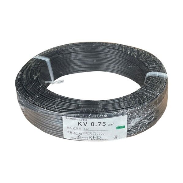 KV0.75 黒 200m KV0.75SQ-05-200M 1点