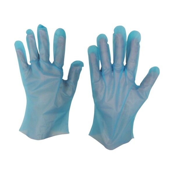 シンガー ポリ手袋スリム 箱入ブルー SS LPE0183SEBBSS 100枚