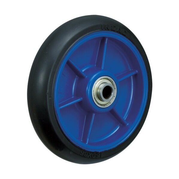 プレート式キャスター(ナイロンホイールゴム車) 交換車輪