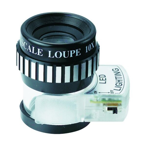 ライトスケールルーペ(LEDライト・目盛付) スケールルーペ