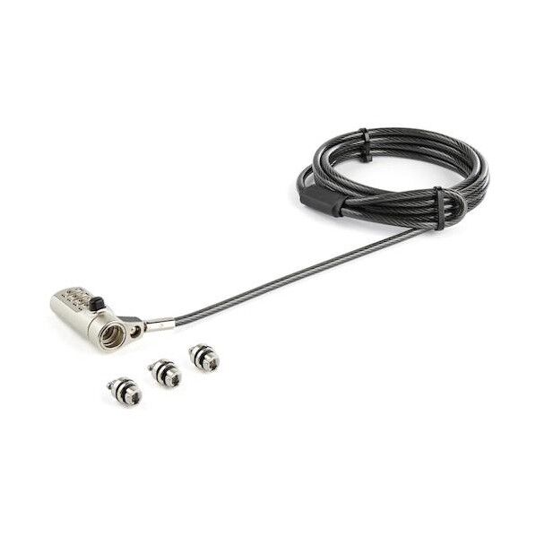 STARTEC.COM社 ノートPC用ロック/2m/4桁ダイヤル錠/K, Nano, Wedgeスロット対応 LTULOCK4D 1個