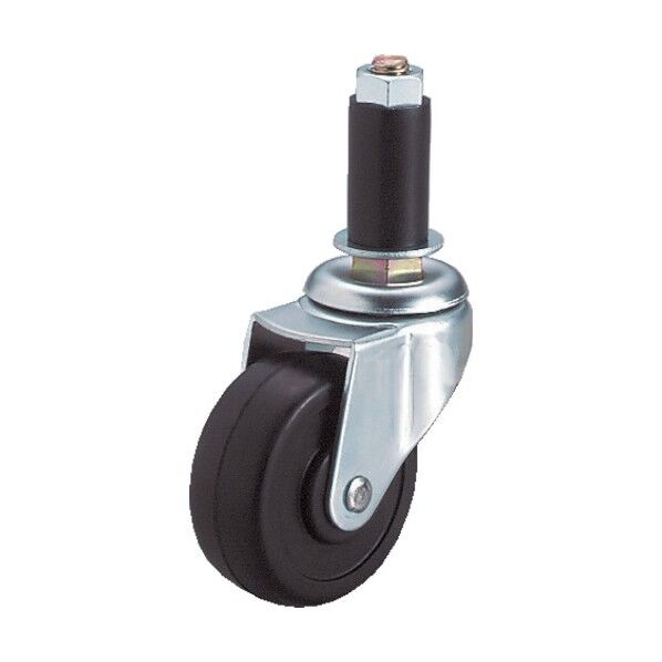 パイプ差し込み式キャスター LTFシリーズ (ゴム車) 自在