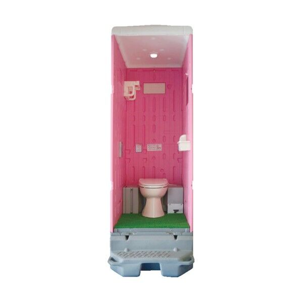 女性用仮設トイレフラワートイレ 簡易水洗式