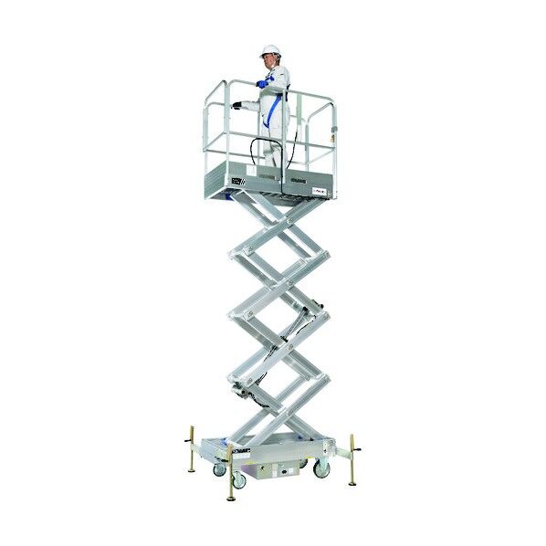 ピカ アルミシザース充電式昇降作業台 アルシザー 3.6m LWA-36A 1点...