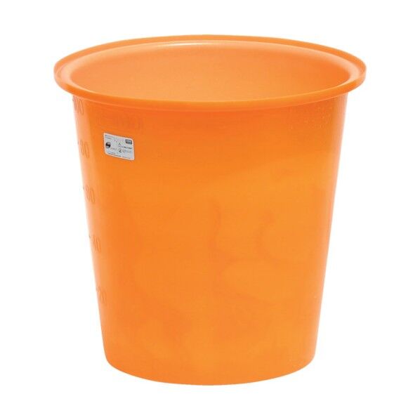 M型丸型容器100L オレンジ M-100 1