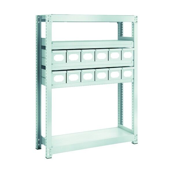 M2型軽中量ボルトレス棚 スチール引き出し付