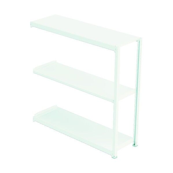 中量ラック(300kgタイプ・3段タイプ) 連結型・高サ1200mm ホワイト M3R0945123 1点