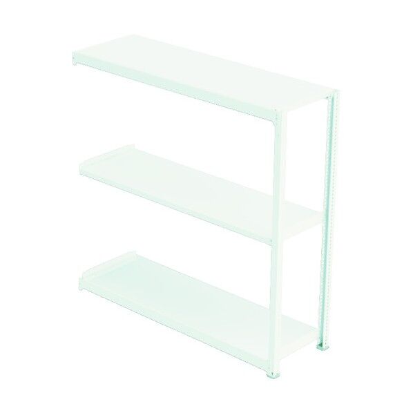 中量ラック(300kgタイプ・3段タイプ) 連結型・高サ1200mm ホワイト M3R1545123 1点