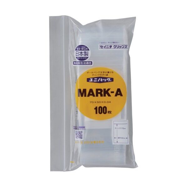 「ユニパック」 MARK-A 70×50×0.04 MARK-A-100 100枚