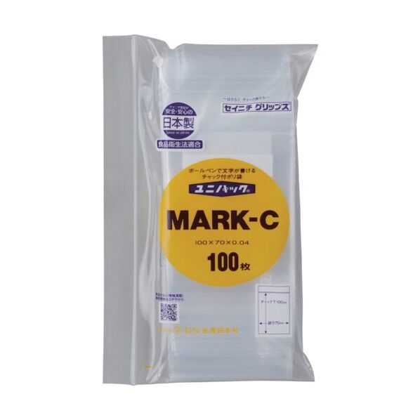 「ユニパック」 MARK-C 100×70×0.04 MARK-C-100 100枚