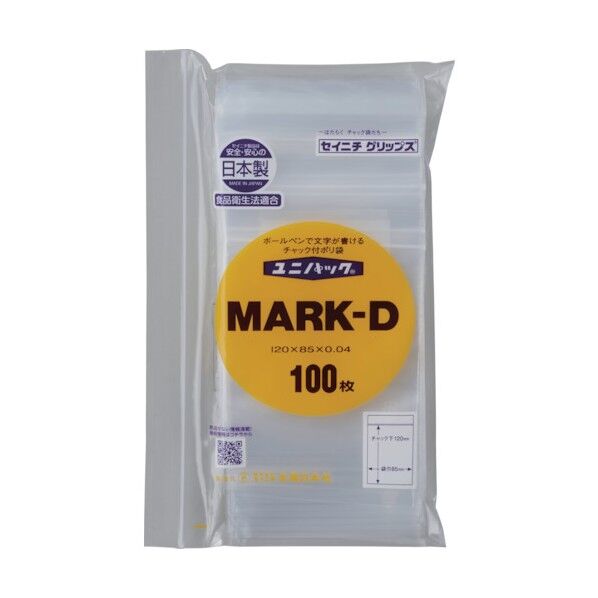 「ユニパック」 MARK-D 120×85×0.04 MARK-D-100 100枚