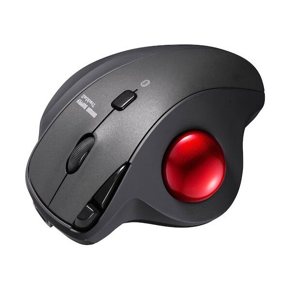 サンワサプライ Bluetoothトラックボール(静音・5ボタン・親指操作タイプ) MA-BTTB186BK 1点