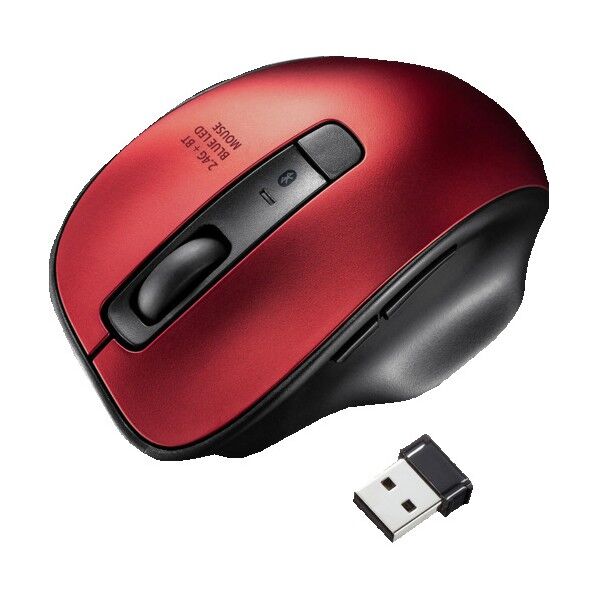 ワイヤレスブルーLEDコンボマウス MA-WBTBL135R 1点