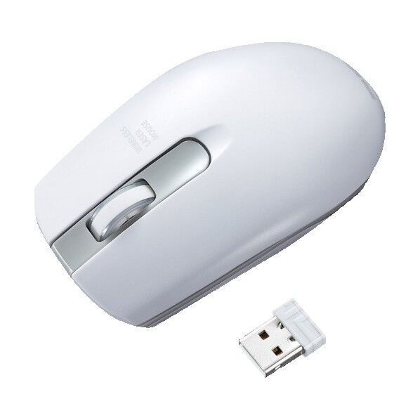 ワイヤレス レーザーマウス MA-WLS131W 1点