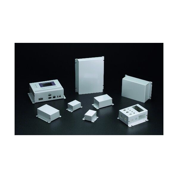 フランジ足付アルミケース メタリックシルバー MBC14-4-20 1点