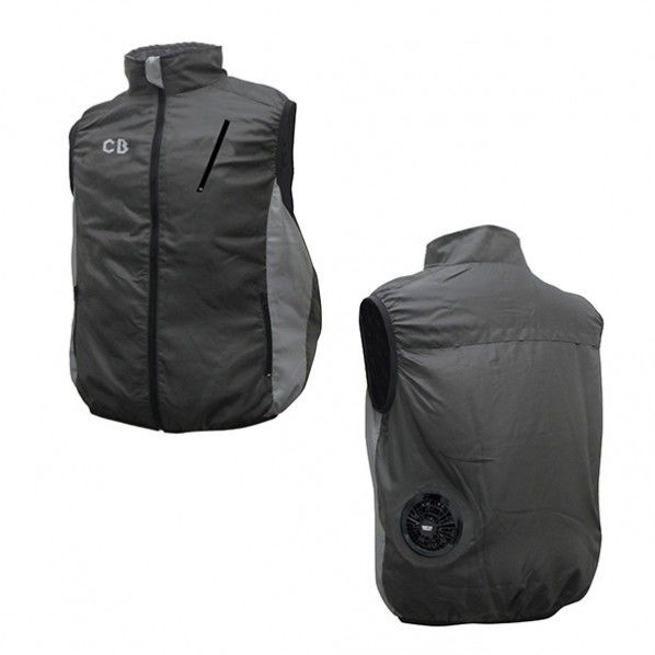 空調ベストクールボウイ/服地のみ グレー M-Lサイズ(着丈65、肩幅44、胸囲118cm) BR-006-1GM 1着