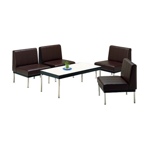 簡易応接用ソファ 背付き MC-700-BRE3 1点