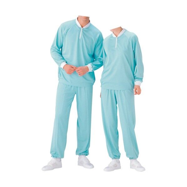 安全 クリーンウェア 男女共用ミドラースラックス MD5000 下 ブルー LL MD5000-SITA-LL 1点