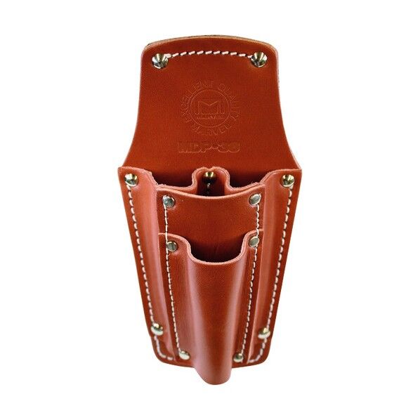 牛皮革製電工ポケットペンチ・ドライバー差し