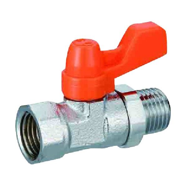 ボールバルブ イーボール ME2型 (黄銅) Rcねじ×Rねじ メッキ付