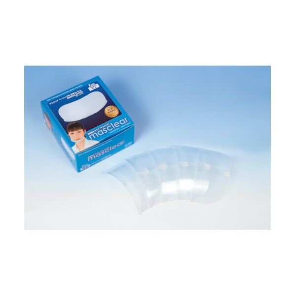 ム-ヴ・オン 透明衛生マスク マスクリアベーシック用交換フィルム メッシュ柄 (5枚入)