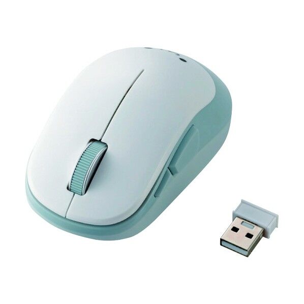 法人専用品エレコム 5ボタンBlueLED無線マウス 39 x 110 x 220 mm M-DY13DBWH 1個