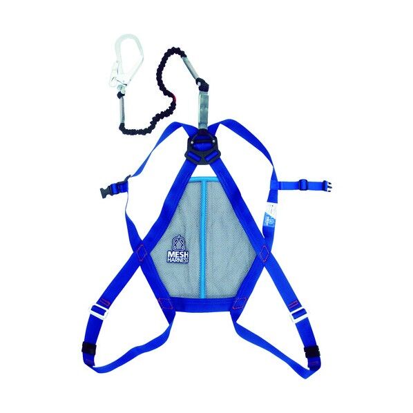 メッシュハーネス安全帯(伸縮式ランヤード) 230 x 240 x 135 mm MH600N-NV-M 1点