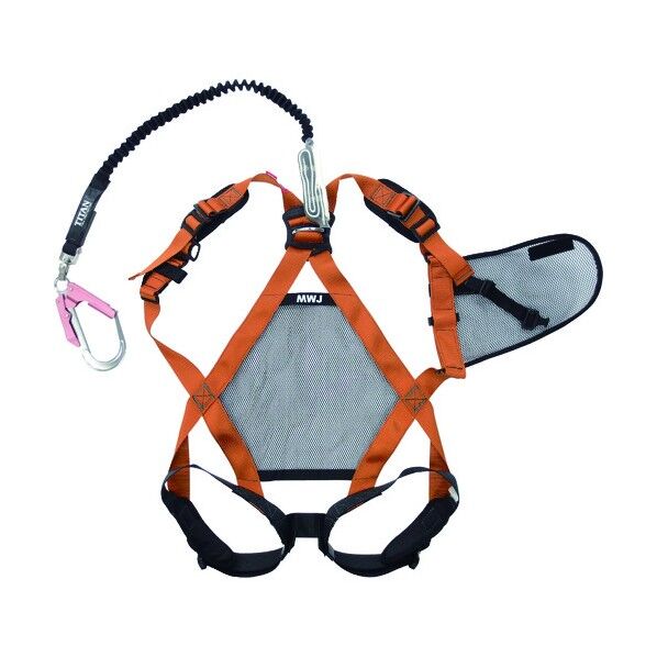 ミドリ安全 女性用メッシュハーネス 伸縮式ランヤード MHS－MWJ－EXJ－M