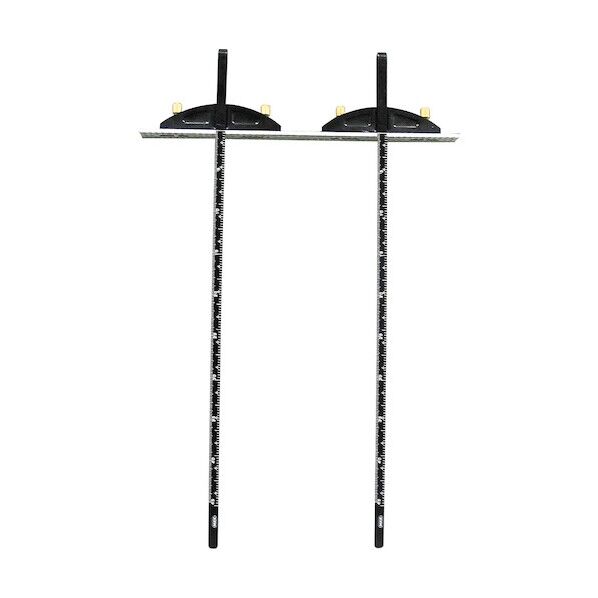 モトコマ MKK 造作用丸鋸定規ツインレール(アルミ羽) 300mm ブラック MJT-300 1点...