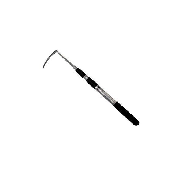 3段伸縮式 ステンレス製 スリム除草鎌 シルバー/ブラック 51x12x2.5 720117 1本