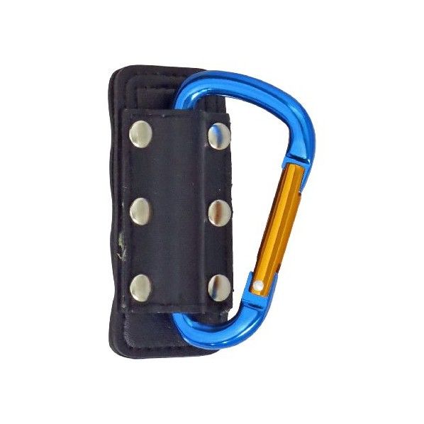 ベルトクリップ式アルミカラビナ ブルー MC-31 1個