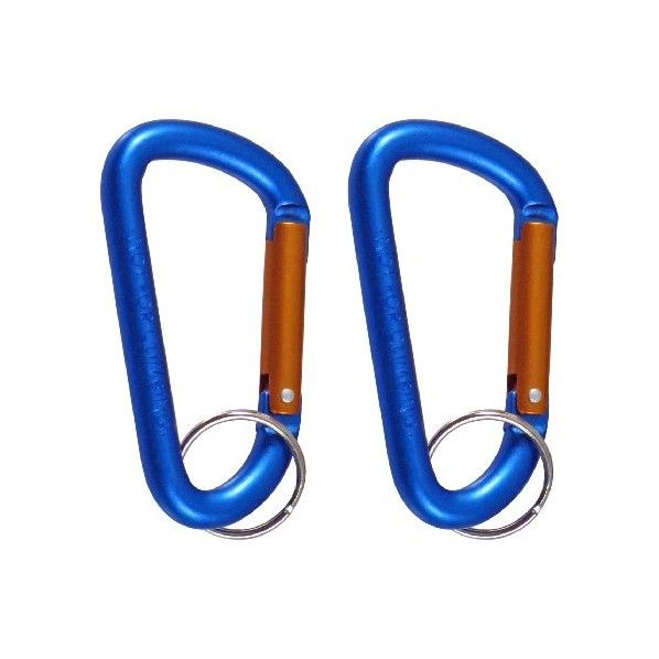 アルミカラビナ 8mm ブルー MC-41 2個