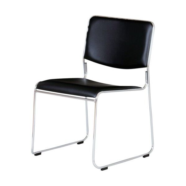 マッキンリー スタッキングチェア ブラック MK-480BK 1点